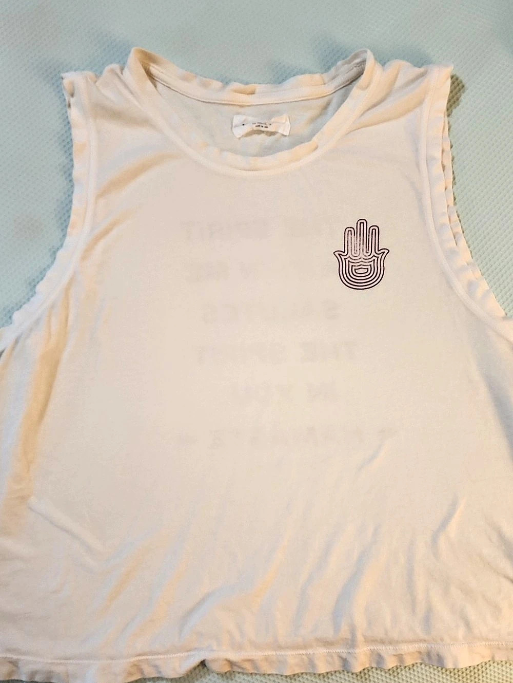 Spiritual Gangster Graphic Tank Top in White